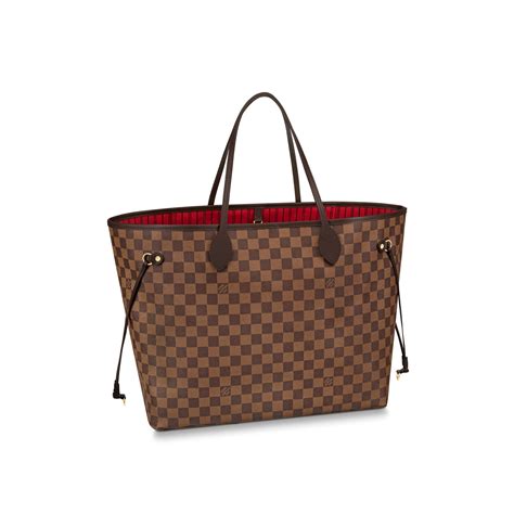 louis vuitton damier ebene canvas neverfull gm n41357|authentic louis vuitton neverfull gm.